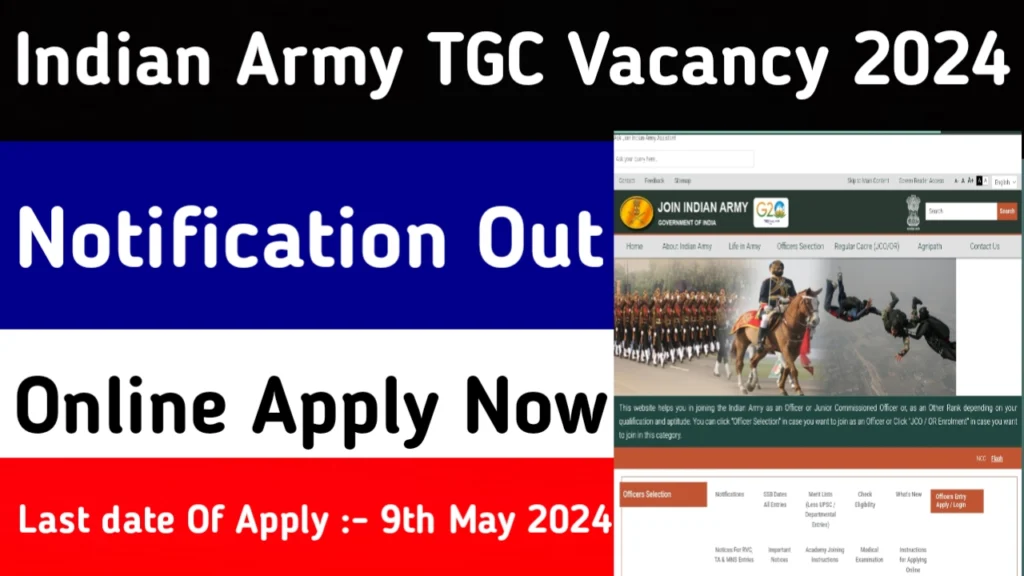 Indian Army TGC Vacancy 2024