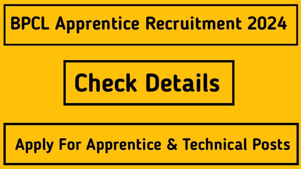 BPCL Apprentice Recruitment 2024