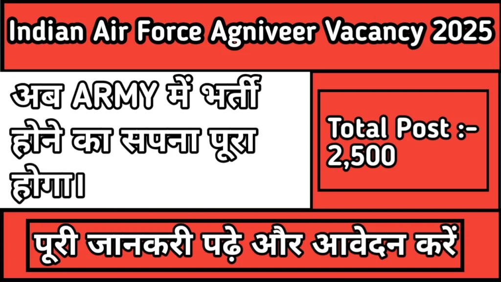Indian Air Force Agniveer Vacancy 2025